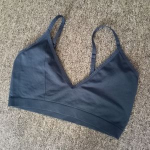 Collie navy Blue bralette size large new